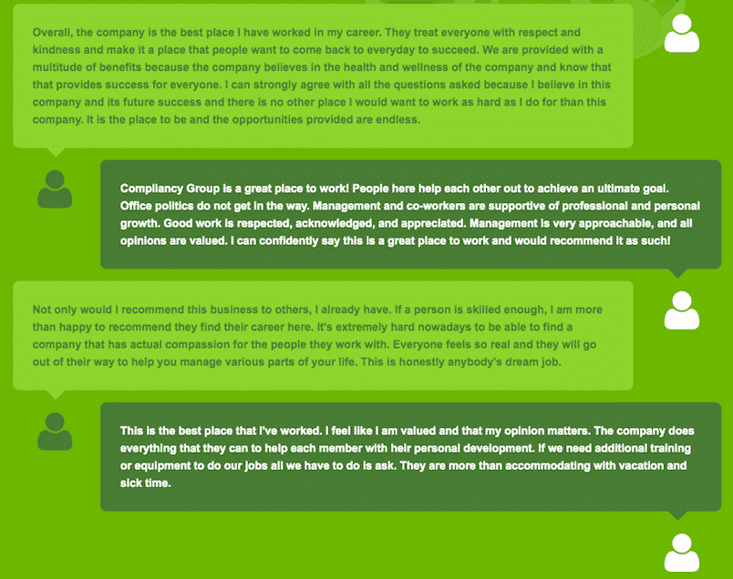 2020 Best Workplaces - Employee Quotes