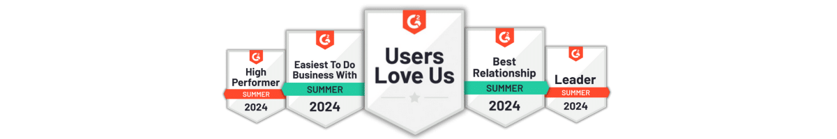 Summer 2024 G2 Badges Summer 2024 G2 Badges